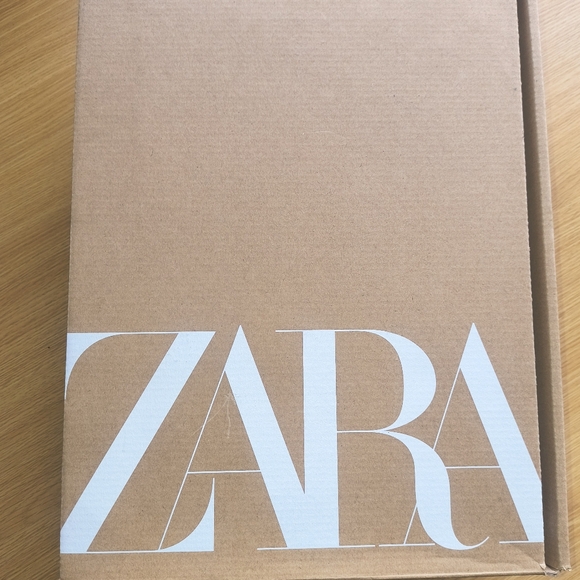 Zara Black Leather Derby Shoes